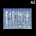 Rose & Tulip Silicone Nail Art Mold | DIY Floral 3D Design Nail Art Mold QXL Style3