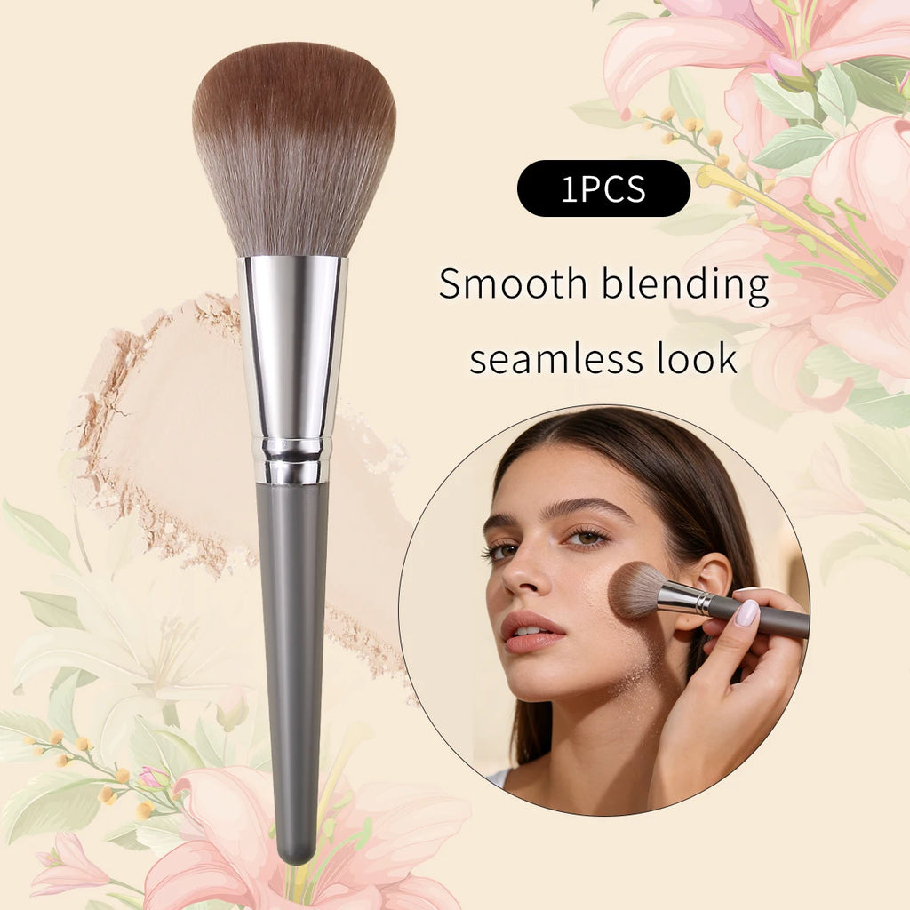 KOSSHOW Soft Powder Blush & Contour Makeup Brush – Gray Powder Makeup Brush QXL