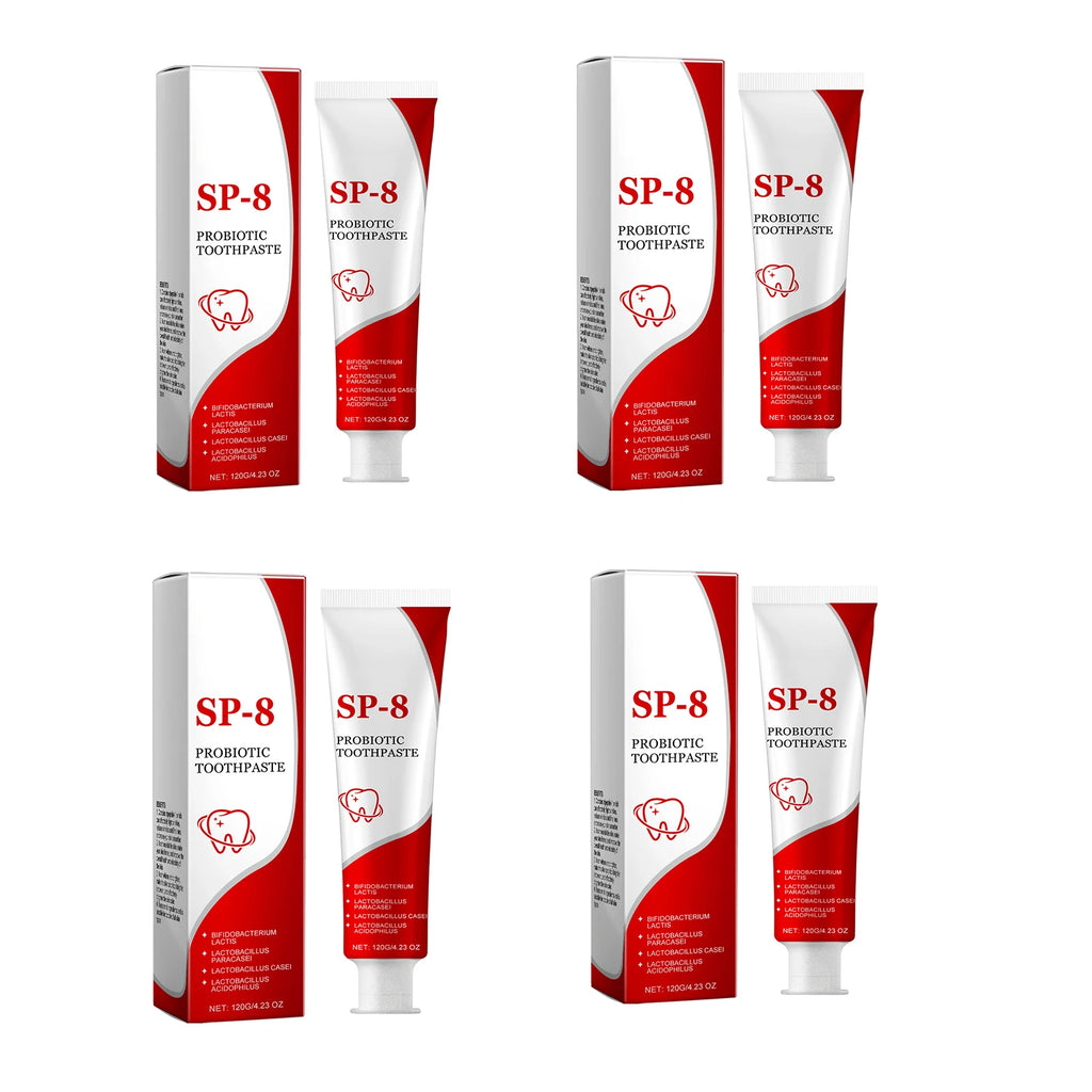 Probiotic Whitening Toothpaste | Deep Clean, Fresh Breath & Enamel Probiotic Toothpaste QXL 4pcs X 120g