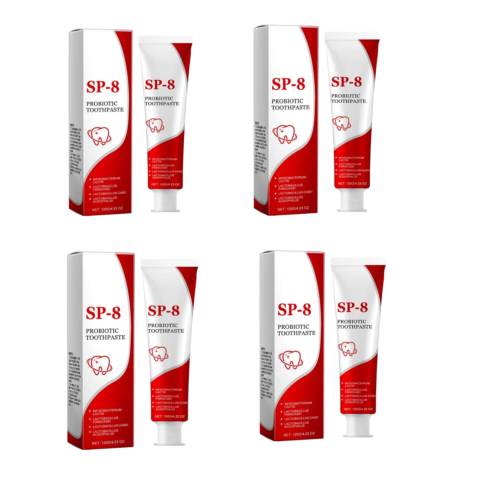 Probiotic Whitening Toothpaste | Deep Clean, Fresh Breath & Enamel Probiotic Toothpaste QXL 4pcs X 120g