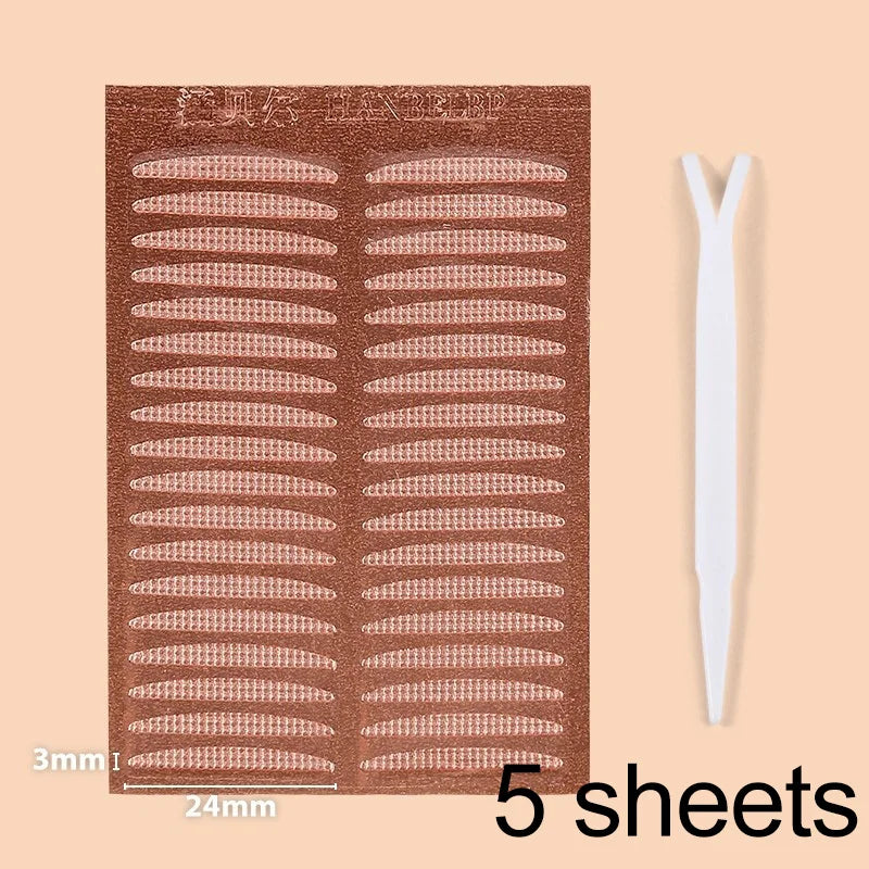 Invisible Double Eyelid Tape Stickers | Natural Look 5-Sheet Eyelid Tape Stickers QXL Wide style