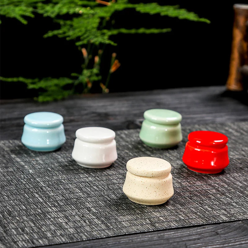 5ml Mini Ceramic Jar | Face Cream & Solid Perfume Pot Cosmetic Ceramic Jar QXL