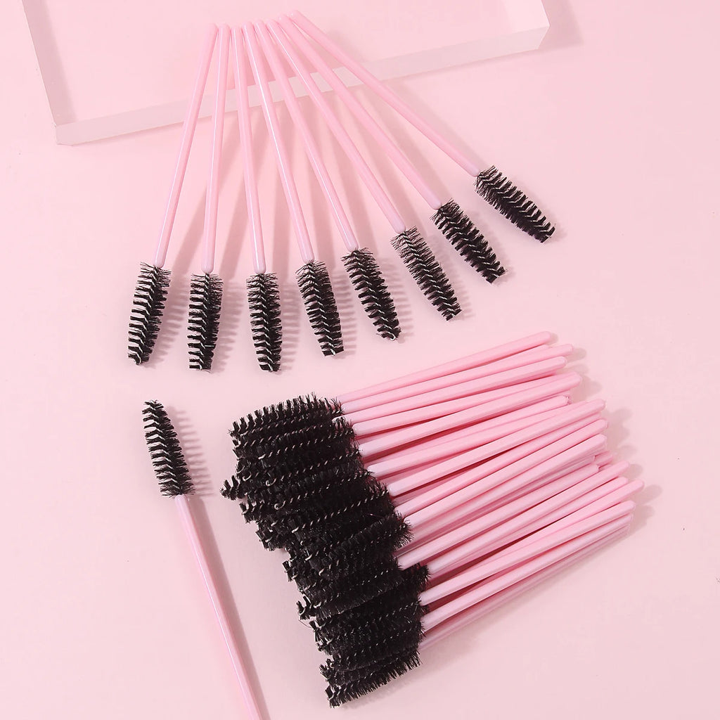 50-Pack Disposable Spoolie Brushes & Spiral Mascara Wands Disposable Spoolie Brushes QXL