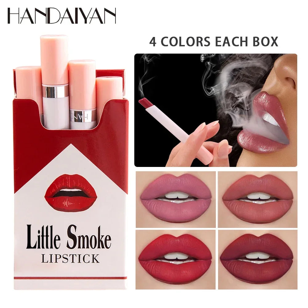 Handaiyan Matte Velvet Lipstick Set – 4 Pcs Long-Lasting Matte Lipstick Set QXL