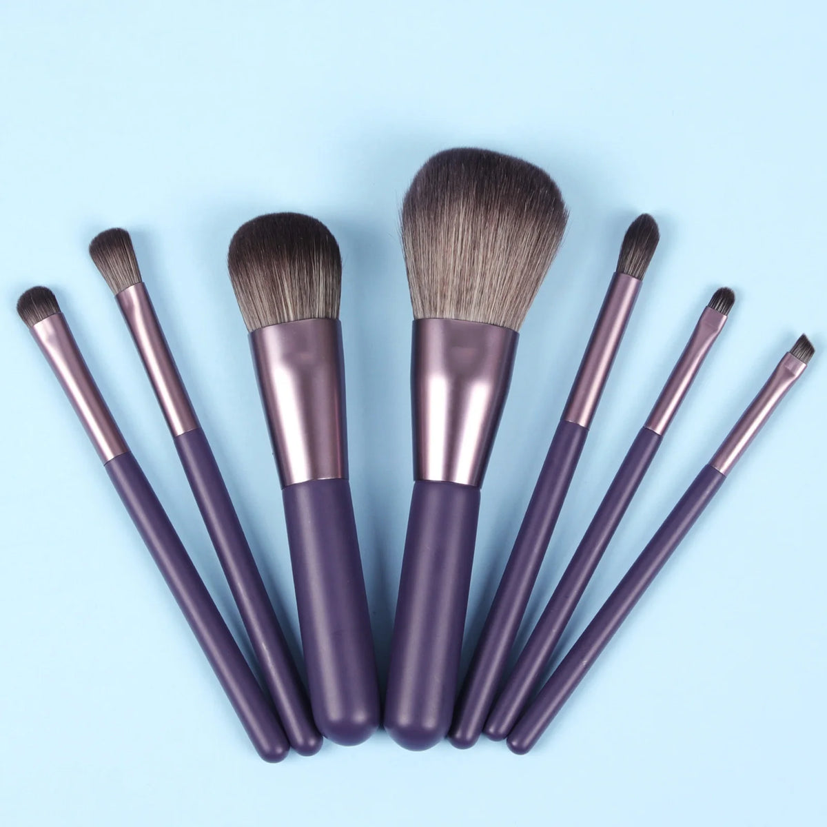 7-Piece Makeup Brush Set with PU Storage Bucket | Ronshadow Makeup Brush Set QXL