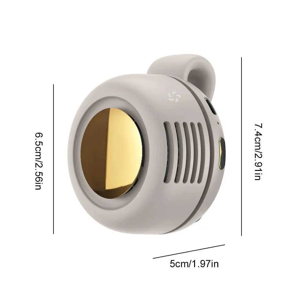 360° Portable Neck Fan | USB Rechargeable Quiet Personal Fan Portable Neck Fan QXL