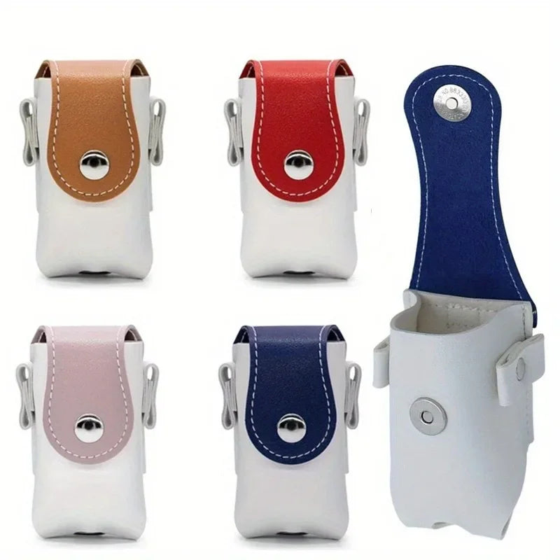 Portable Mini Golf Ball Bag – PU Leather Protective Holder Golf Ball Bag QXL