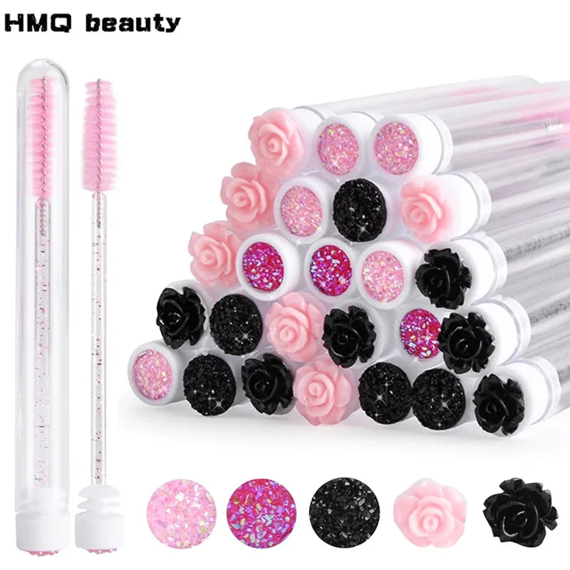 50/100-Pack Eyelash Wand Storage Tubes | Dustproof Brush Caps Brush Storage Tubes QXL