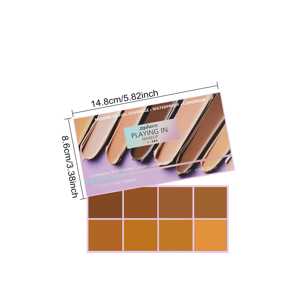 ZEPHOCO Deep Tone Matte Concealer | Full Coverage Cream Matte Concealer Cream QXL