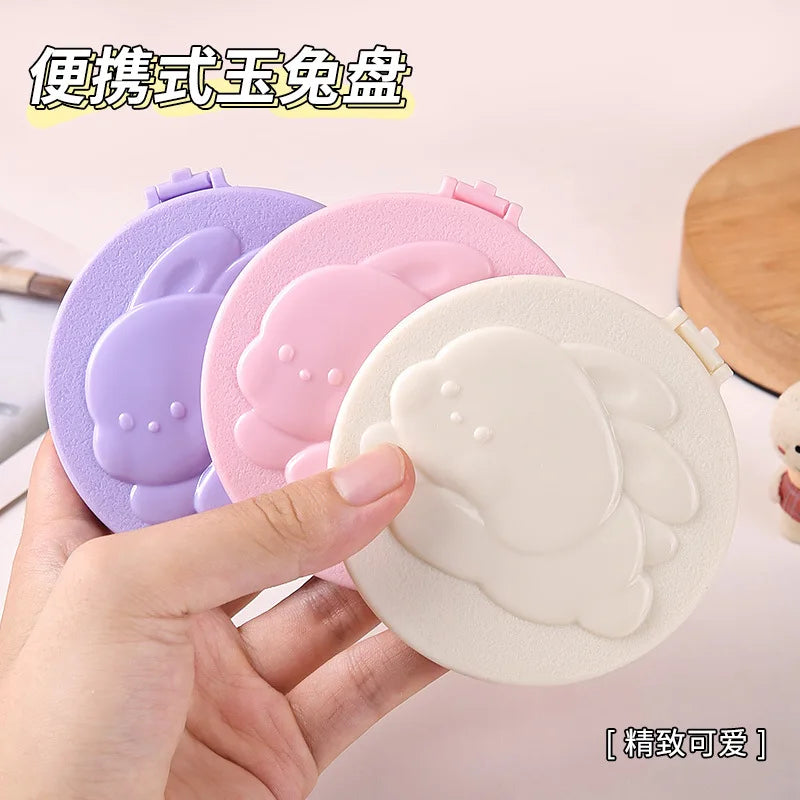 Rabbit Compact Pocket Mirror & Comb Set | Cute Mini Travel Compact Pocket Mirror QXL