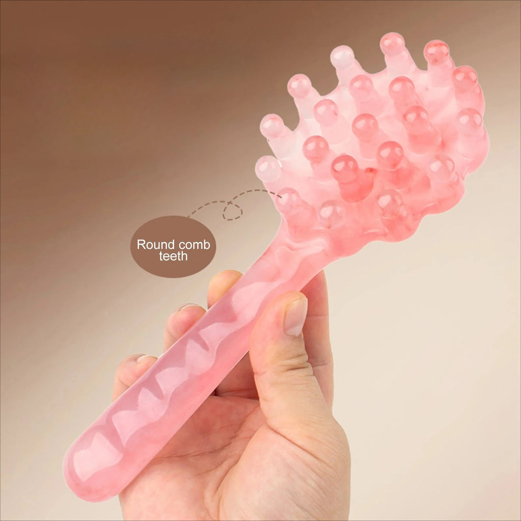 Shell Resin Scalp Massage Comb | Gua Sha Head Massager Scalp Massage Comb QXL