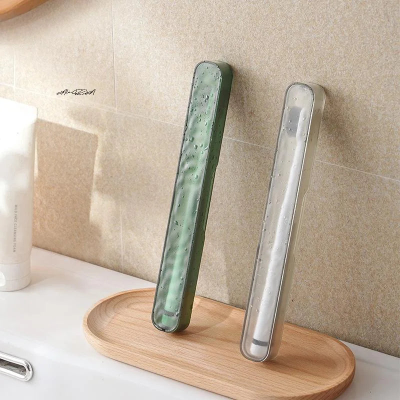 Portable Travel Toothbrush Case & Holder Box – 1 or 2 Pack Toothbrush Travel Case QXL