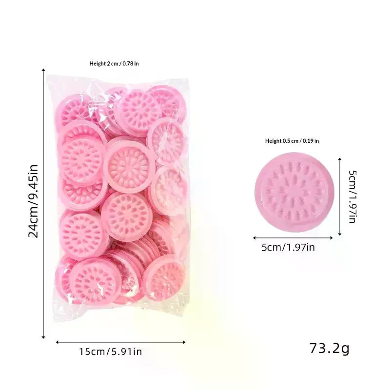 100-Pack Disposable Lash Glue Adhesive Pallets | PVC Flower Holder Lash Glue Pallet QXL