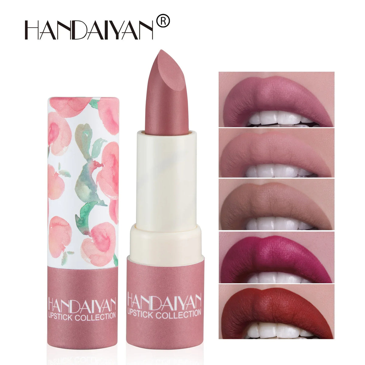 Handaiyan Matte Lipstick | 8 Colors Velvet Paper Tube Matte Lipstick QXL