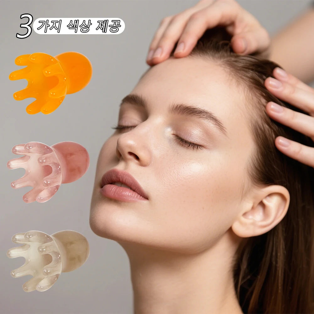 Octopus Scalp Massage Comb | Resin Head Massager Scalp Massage Comb QXL