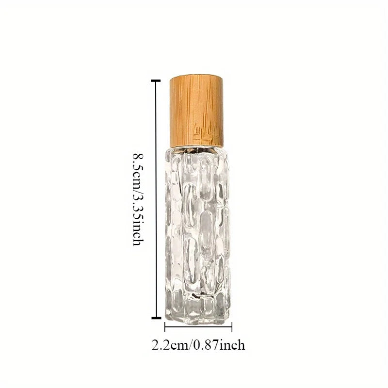 10ml Glass Roll-On Bottle | Essential Oil & Perfume Refill Vial Roll-On Bottle QXL