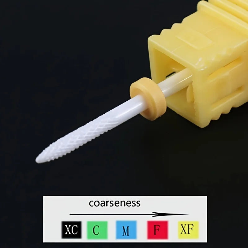 Ceramic Nail Drill Bit | Manicure & Pedicure Milling Cutter Nail Drill Bit QXL