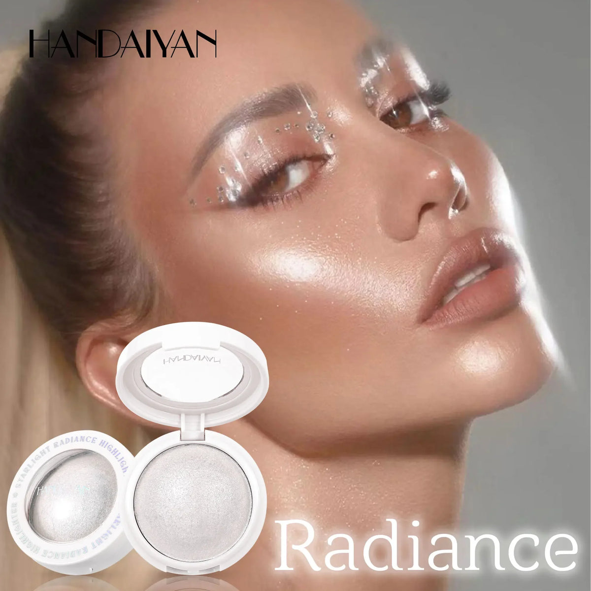 HANDAIYAN Shimmer Cream Highlighter | Radiant Glow Bronzer Cream Highlighter QXL