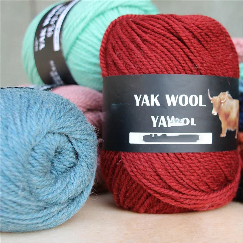 Yak Hair Cashmere Chunky Yarn 100g | DIY Knit & Crochet Wool Chunky Craft Yarn QXL