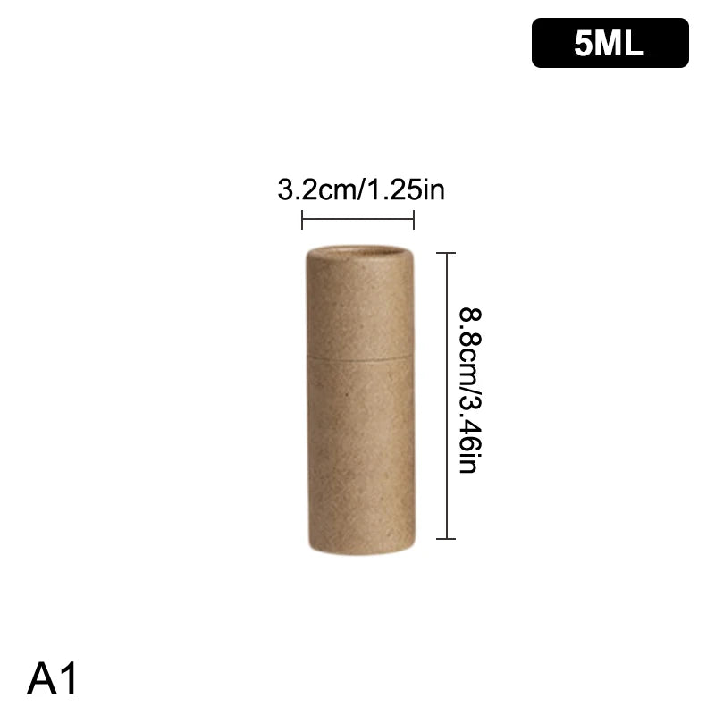 Kraft Paper Tube Box for Essential Oil Roller & Perfume Kraft Paper Tube Box QXL A1