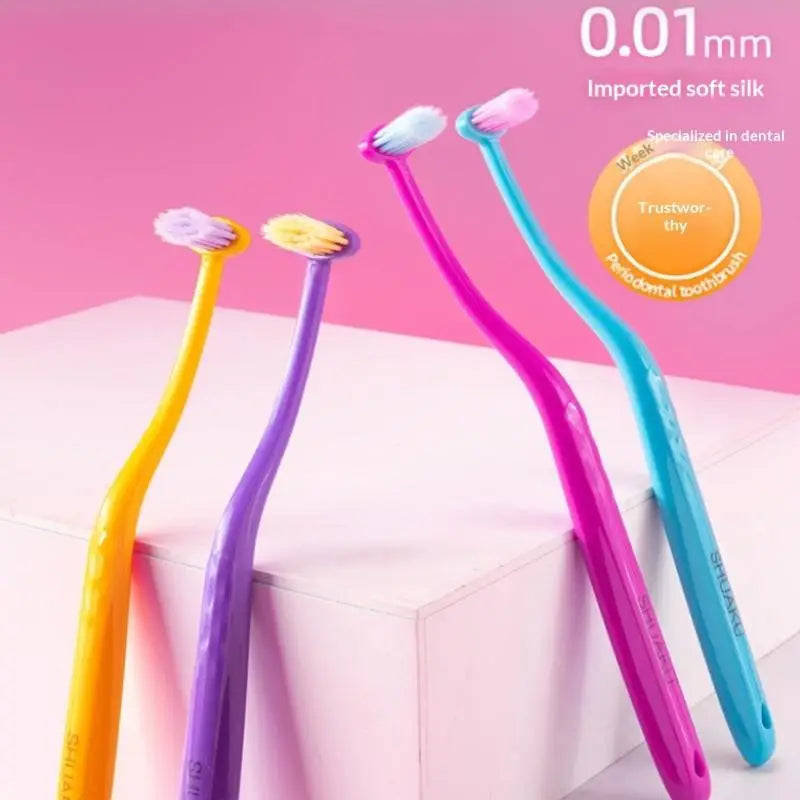 Single-Tuft Toothbrush with Suction Cup | Soft Bristles 1-3 Pack Manual Toothbrush QXL