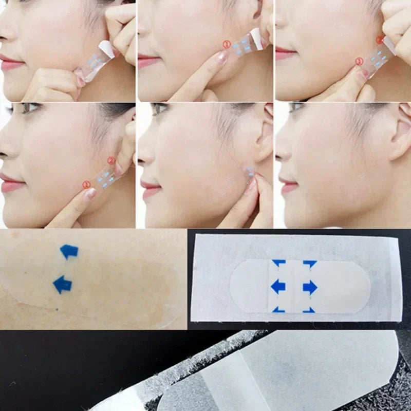 60-Pc Invisible Face Lifting Tape | Firm & Contour Skin Face Lifting Tape QXL