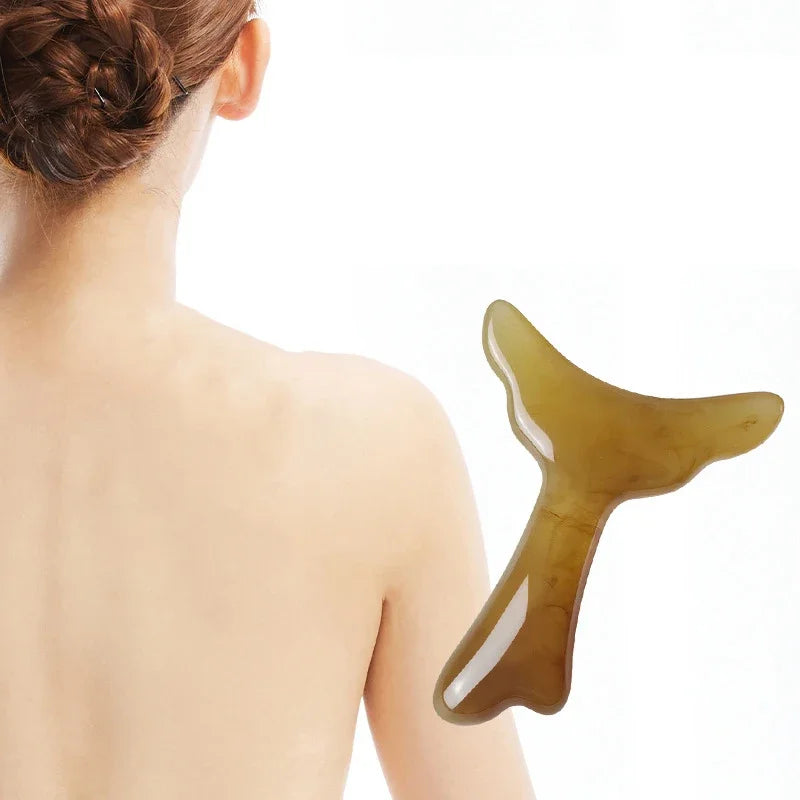 Resin Gua Sha Scraping Board | Neck, Shoulder & Face Massage Gua Sha Massage Tool QXL