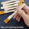 50-Pack Nylon Art Paint Brushes | Watercolor & Wall Set Art Paint Brush Set QXL Default Title