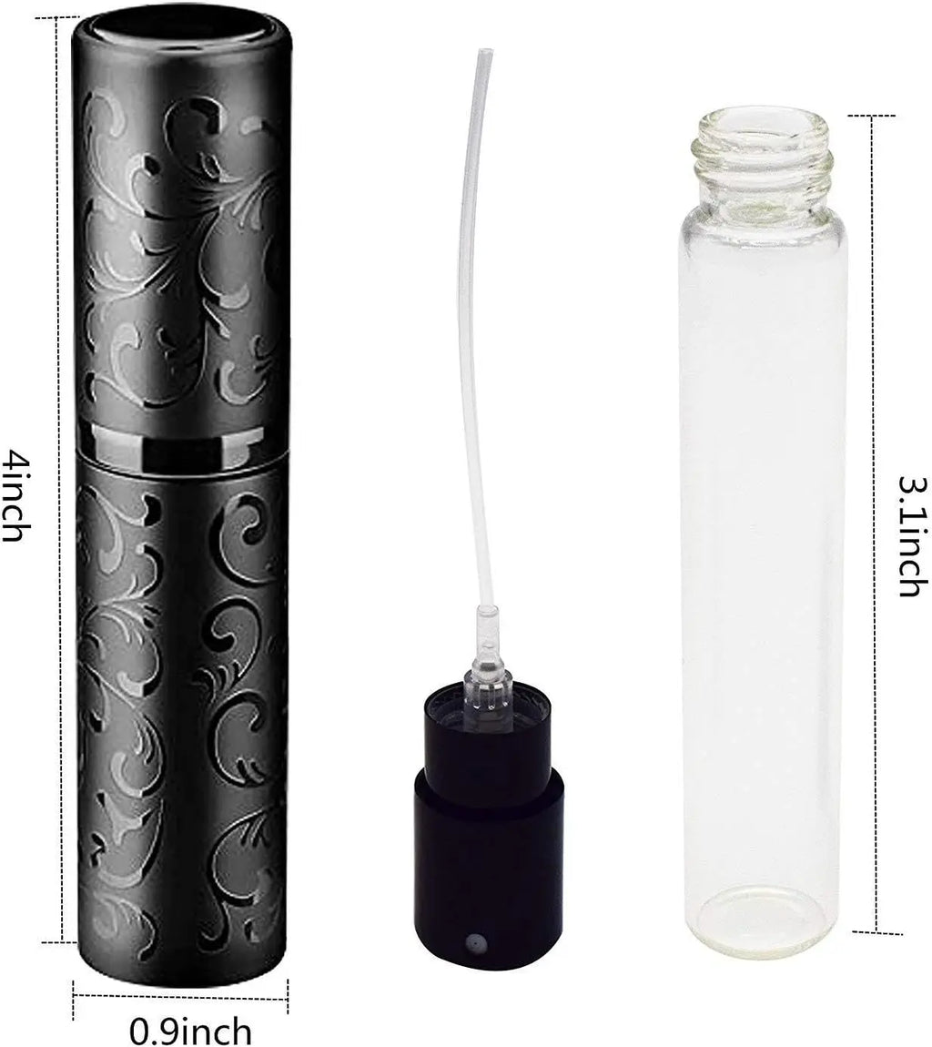 10ml Refillable Travel Perfume Atomizer Bottles | 3/4/6-Pack Perfume Atomizer Set QXL