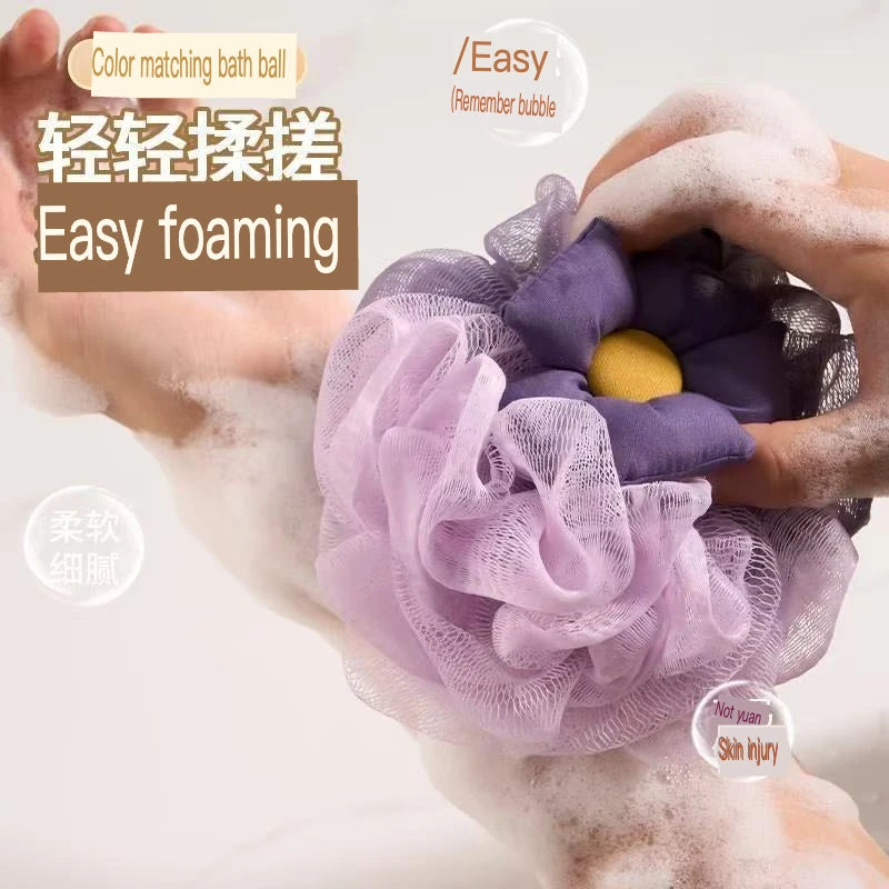 Large Soft Rayon Bath Flower Scrubber & Back Cleaner Bath Flower Scrubber QXL