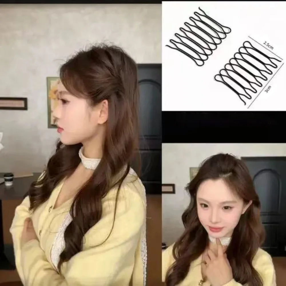 Invisible Tiara-Style Metal Hairpin | Broken Hair Clip 2-Pack Invisible Hair Clip QXL 2PCS