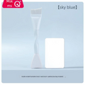 MSQ Dual-Head Foundation & Mask Brush – Angled Crease Foundation Makeup Brush QXL Sky Blue Palette