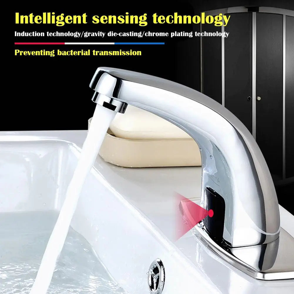 Touchless Sensor Faucet | Automatic Infrared Basin Tap Sensor Basin Faucet QXL