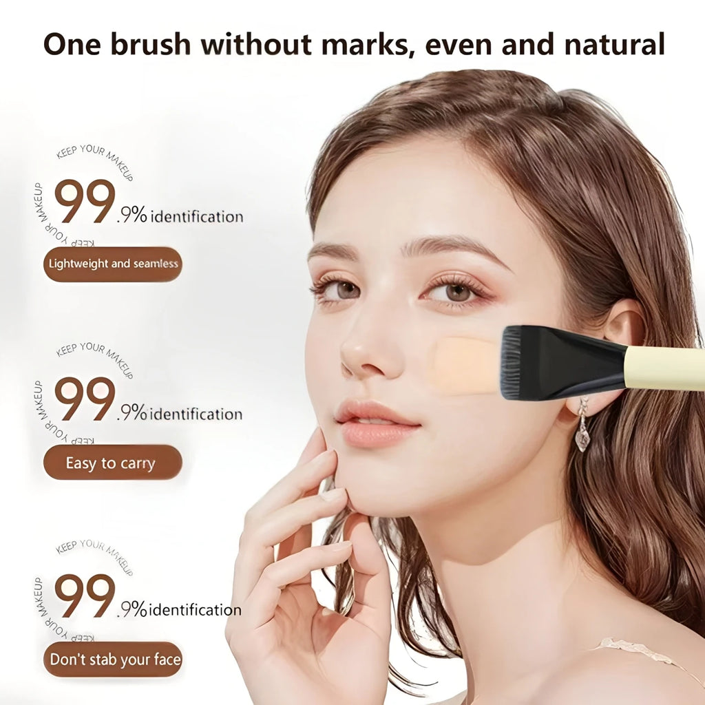 Double-Ended Foundation & Contour Brush | 2-in-1 Tool Makeup Brush QXL