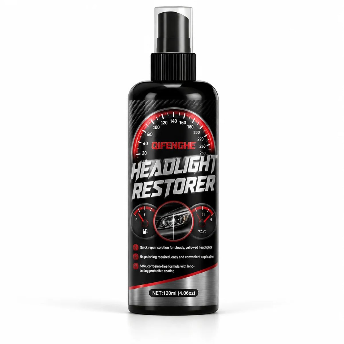 Headlight Restoration Spray – Clears Oxidized Foggy Lenses Headlight Restoration Spray QXL 100ml 1