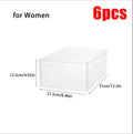 6-Pack Stackable Clear Shoe Boxes | Dustproof Sneaker Organizer Shoe Storage Boxes QXL A 6PCS for Women-10