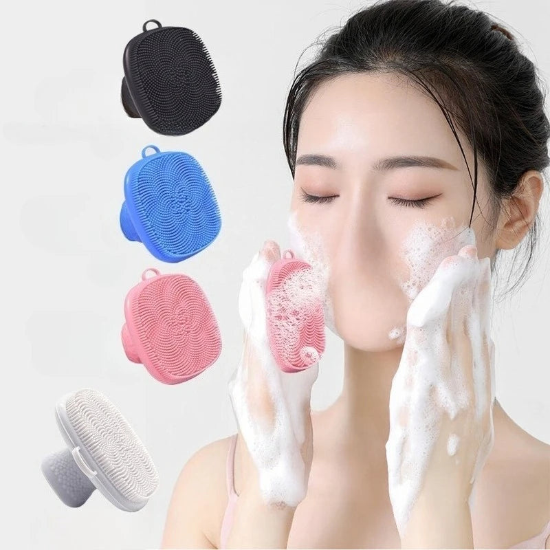 Square Silicone Face Wash Brush | Gentle Facial Cleansing Tool Facial Cleansing Brush QXL