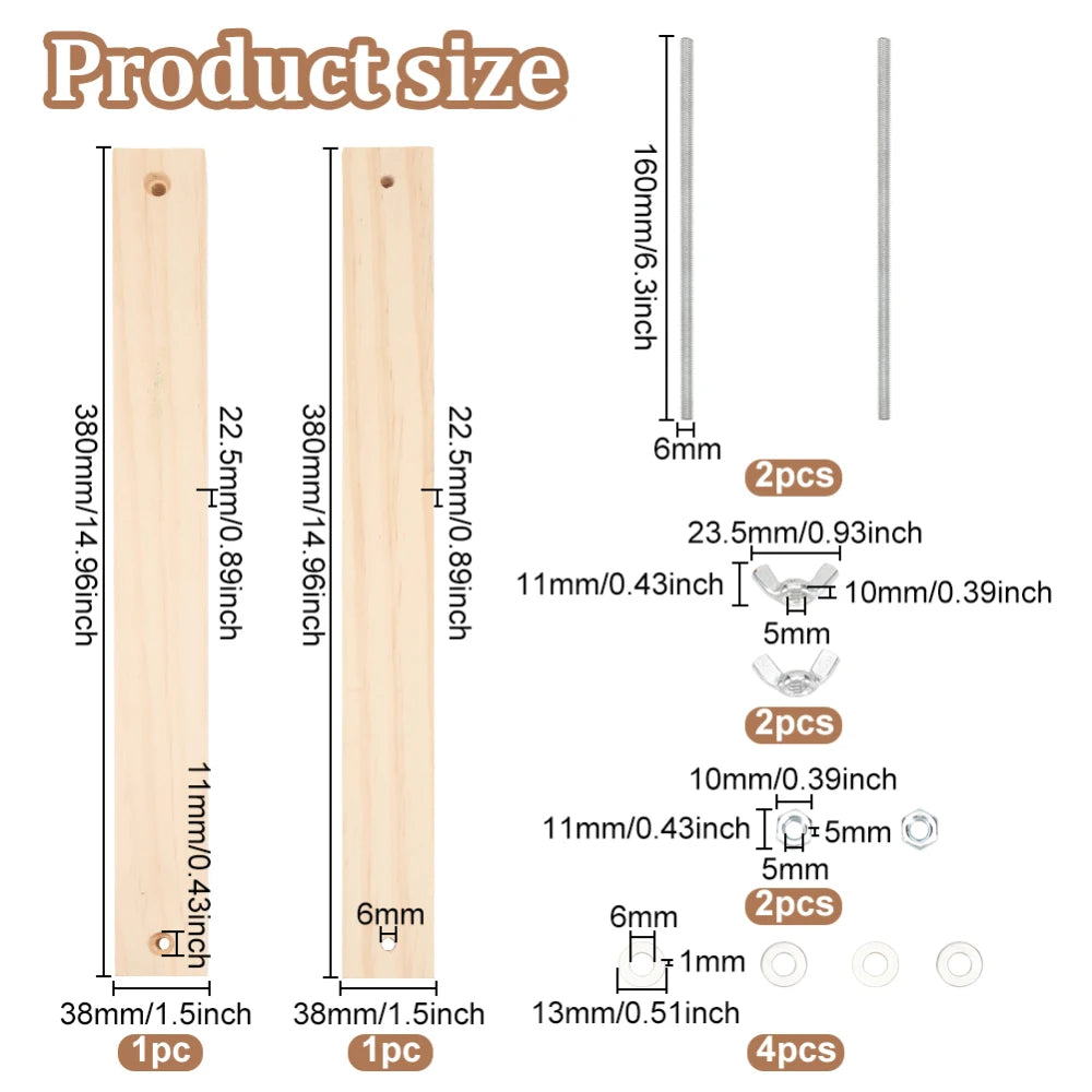 Large Wooden Book & Flower Press 11.6x7.87" | DIY Craft Kit Wooden Craft Press QXL AECH04-07687