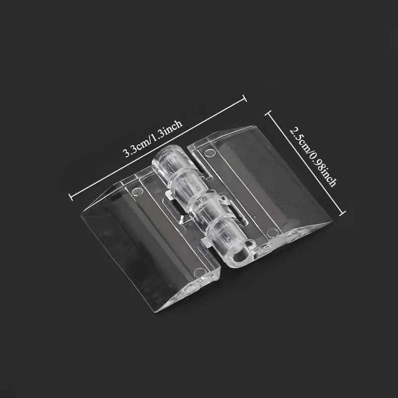 10-Pack Clear Acrylic Hinges for Storage Boxes & Display Cases Acrylic Box Hinges QXL