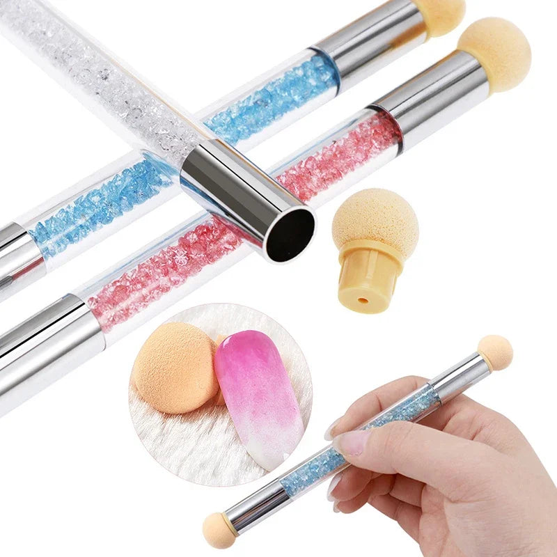 10-Pack Nail Art Sponge Heads | Gradient & Dotting Tool Nail Art Sponge Tool QXL
