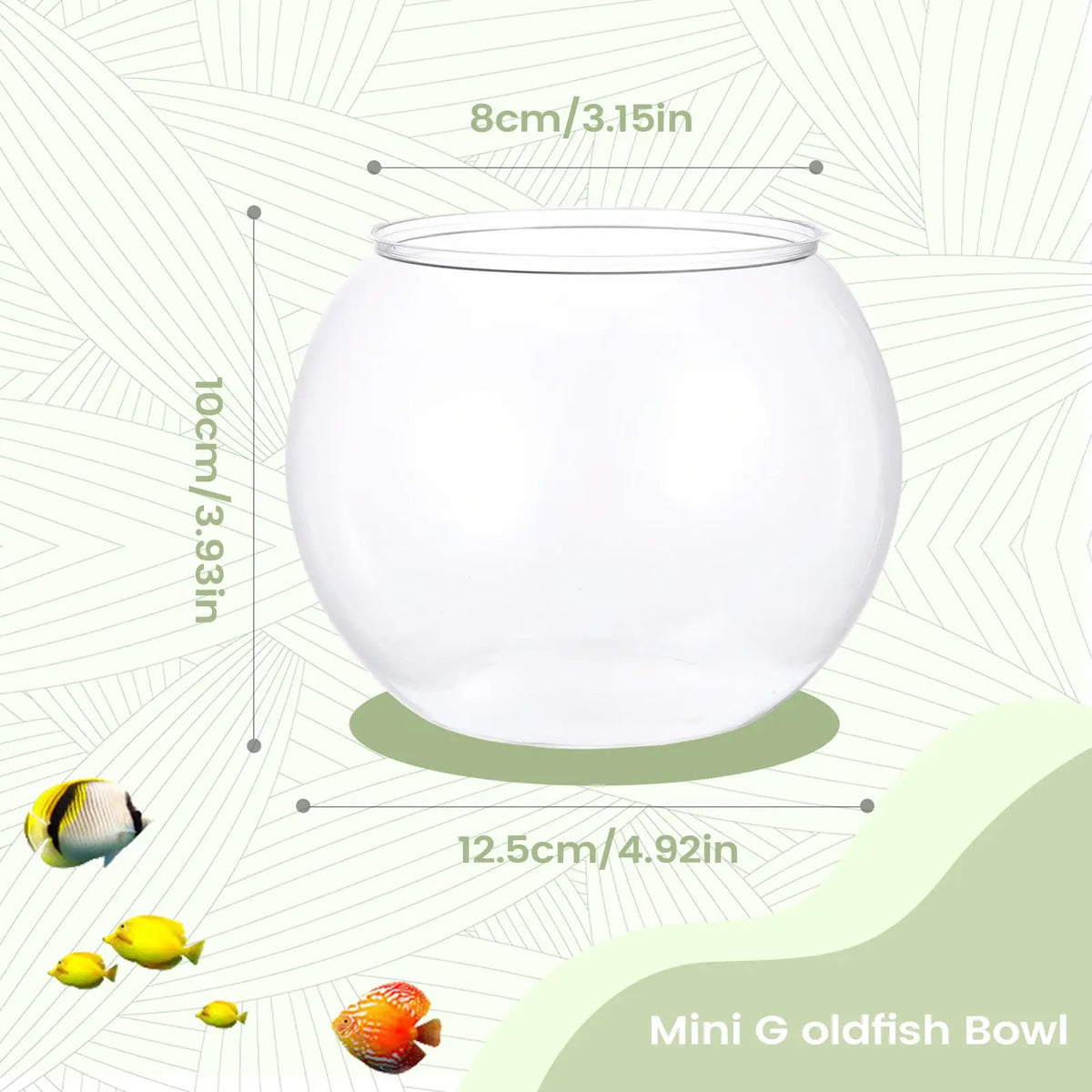 Clear Bubble Fish Bowl | Mini Aquarium & Table Centerpiece Bubble Fish Bowl QXL