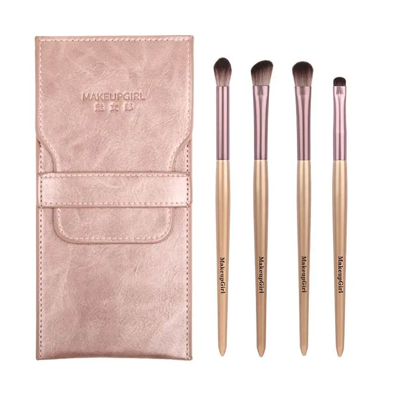 3-Piece Eyeshadow Blending Brush Set | Soft Synthetic Fiber Eyeshadow Brush Set QXL 4 Small Grape Eye