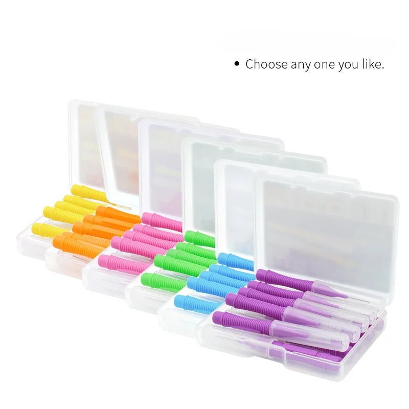 10-Pack Interdental Brushes 0.4–1.5mm | Dental Cleaning Kit Interdental Brush Kit QXL