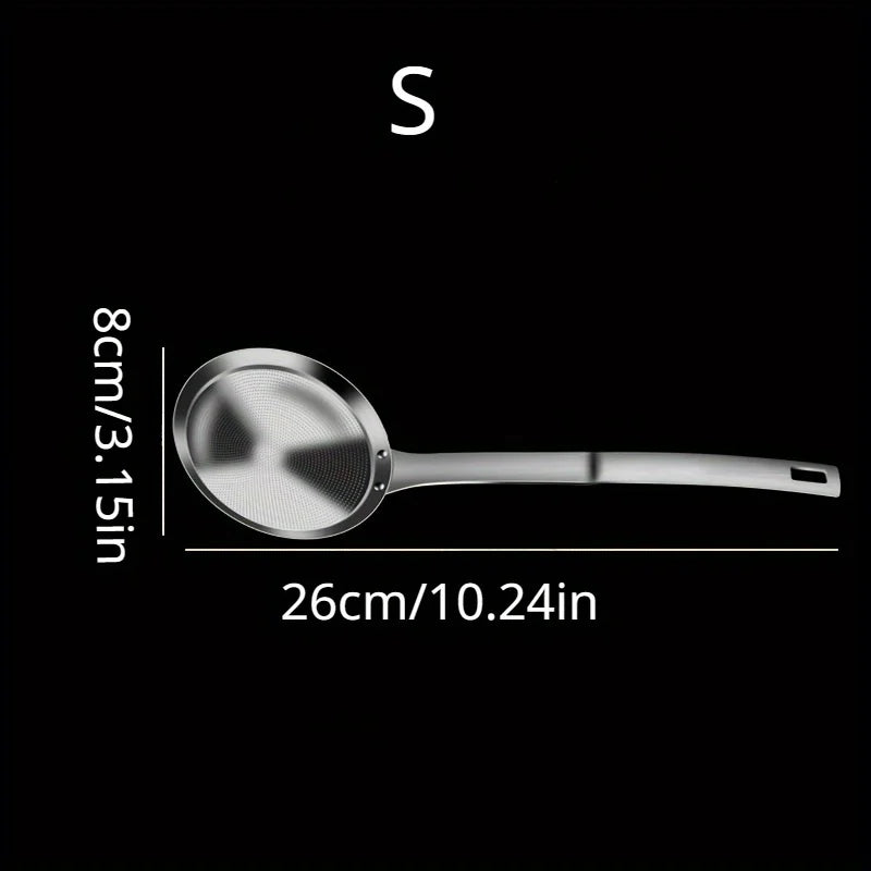 304 Stainless Steel Fat Skimmer Spoon | Fine Mesh Strainer Mesh Skimmer Spoon QXL
