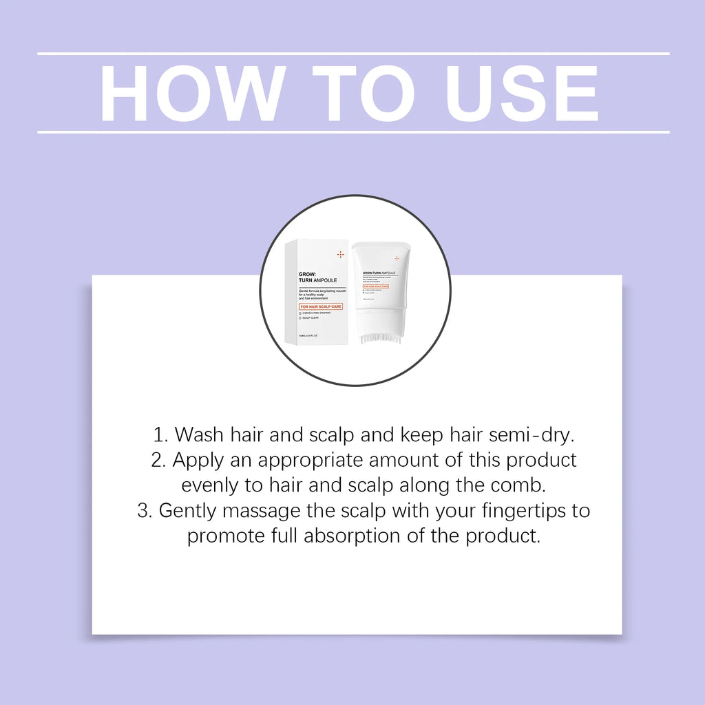 Scalp Care Serum & Massager Brush | Nourishing Hair Treatment Scalp Treatment Serum QXL