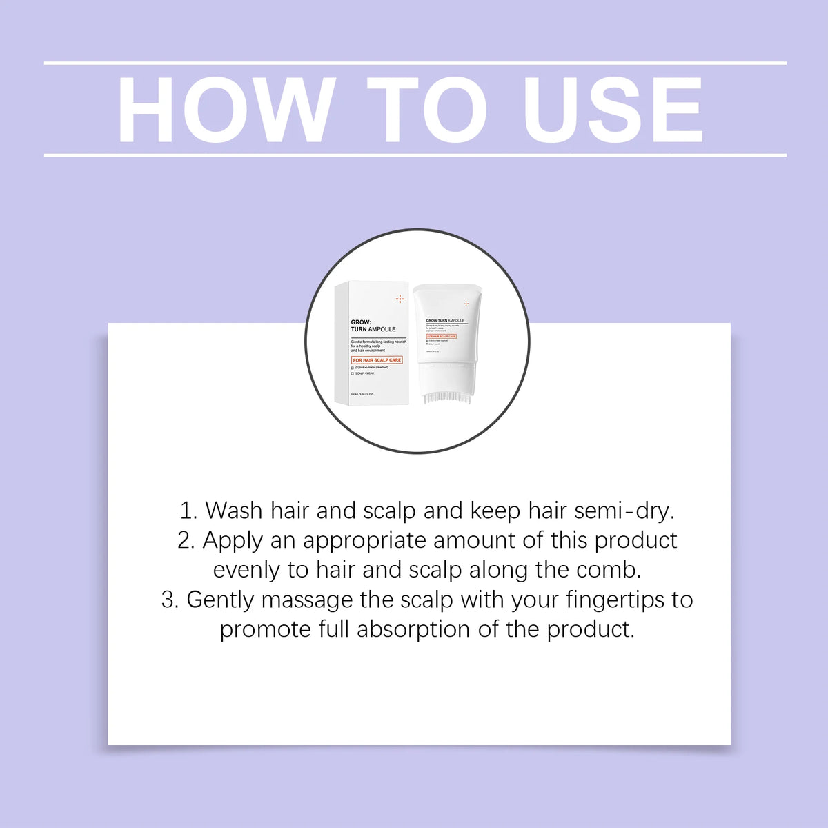 Scalp Care Serum & Massager Brush | Nourishing Hair Treatment Scalp Treatment Serum QXL