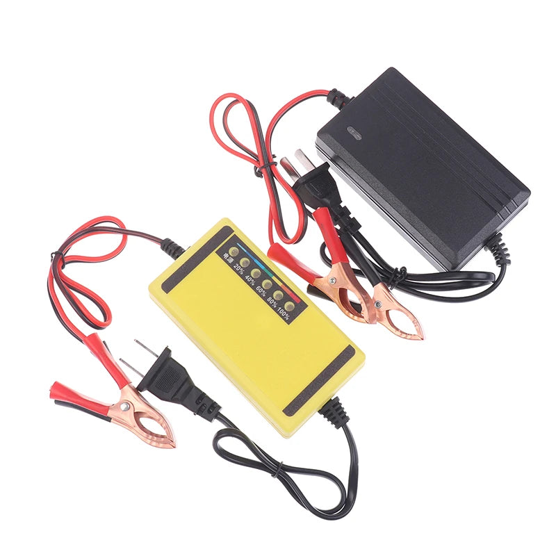12V Lead-Acid Battery Charger 4AH–20AH | Pulse Repair LED Display Battery Charger QXL