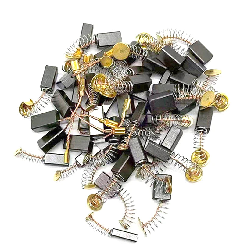 50-Pc Carbon Brush Kit | 5 Sizes for Drills, Grinders & Sanders Carbon Brush Kit QXL