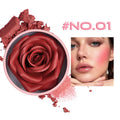 4-Color Rose Petal Cream Blush | Waterproof Natural Matte Finish Cream Blush Palette QXL 01