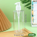 Refillable Press Pump Bottle – Shampoo, Lotion & Travel Use Refillable Pump Bottle QXL 250ml White